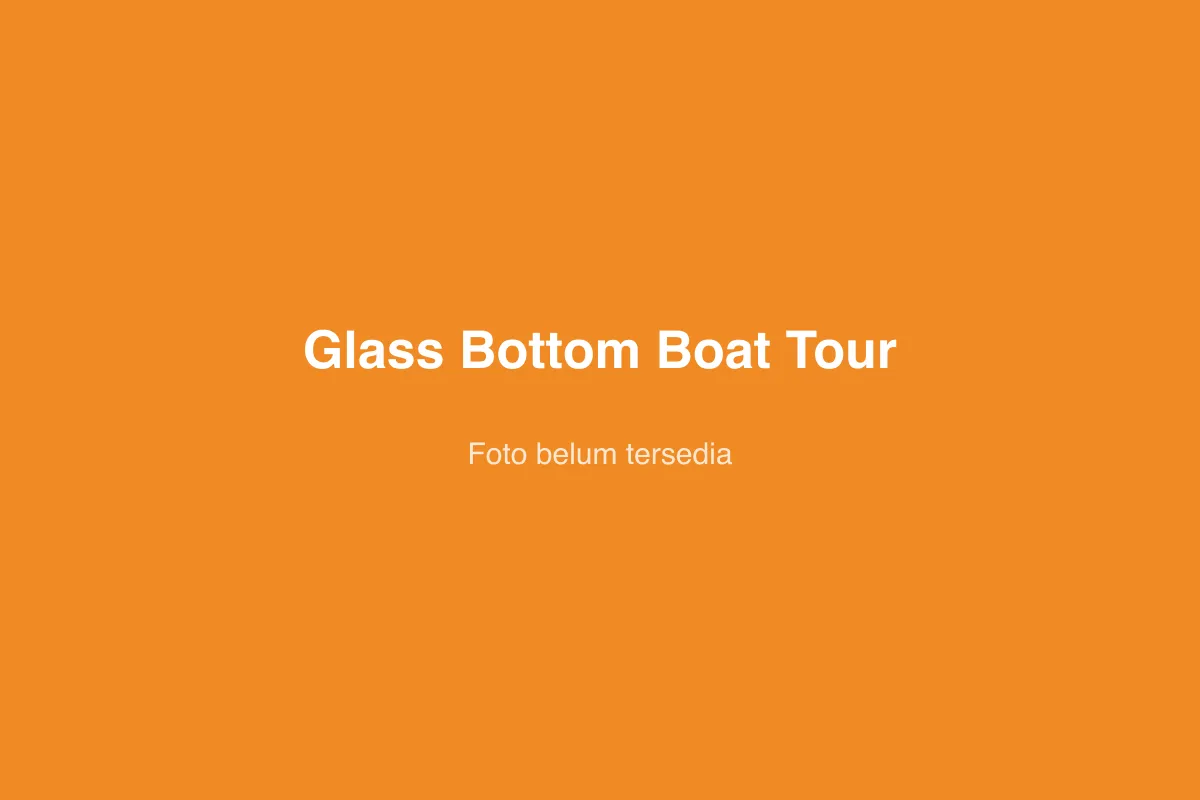 Glass Bottom Boat Tour